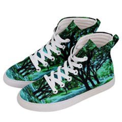 Hot Day In Dallas 5 Men s Hi-top Skate Sneakers by bestdesignintheworld