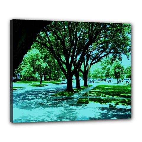 Hot Day In Dallas 5 Canvas 20  X 16  (stretched) by bestdesignintheworld