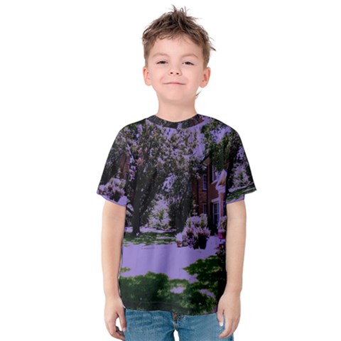 Hot Day In Dallas 4 Kids  Cotton Tee by bestdesignintheworld