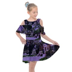 Hot Day In Dallas 4 Kids  Shoulder Cutout Chiffon Dress by bestdesignintheworld