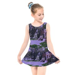 Hot Day In Dallas 4 Kids  Skater Dress Swimsuit by bestdesignintheworld