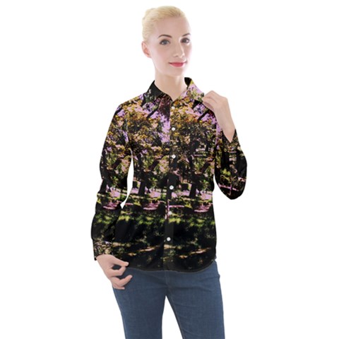 Hot Day In Dallas 3 Women s Long Sleeve Pocket Shirt by bestdesignintheworld