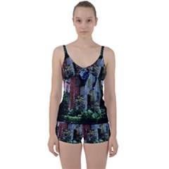 Hot Day In Dallas 7 Tie Front Two Piece Tankini by bestdesignintheworld