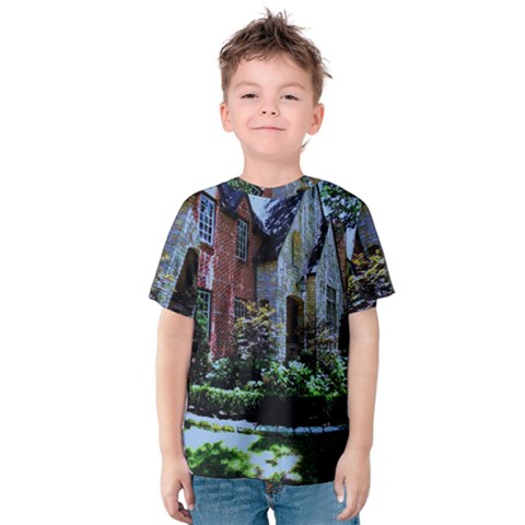 Hot Day In Dallas 7 Kids  Cotton Tee by bestdesignintheworld