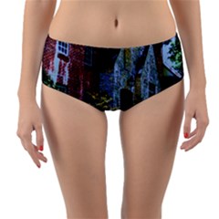 Hot Day In Dallas 7 Reversible Mid-waist Bikini Bottoms by bestdesignintheworld