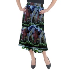 Hot Day In Dallas 7 Midi Mermaid Skirt