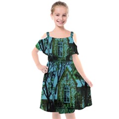 Hot Day In Dallas 8 Kids  Cut Out Shoulders Chiffon Dress by bestdesignintheworld