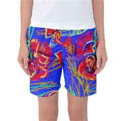 Poppies Women s Basketball Shorts by bestdesignintheworld