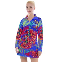 Poppies Women s Long Sleeve Casual Dress