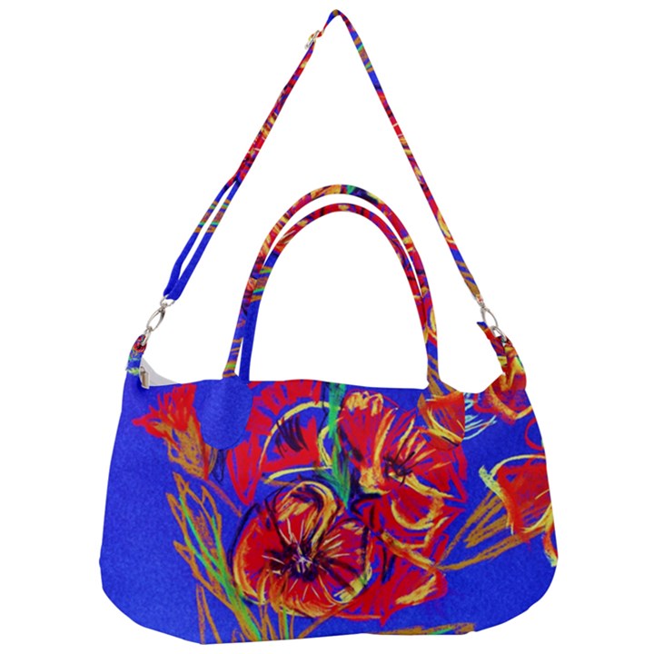 Poppies Removal Strap Handbag