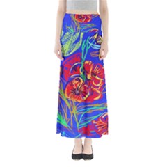 Poppies Full Length Maxi Skirt by bestdesignintheworld