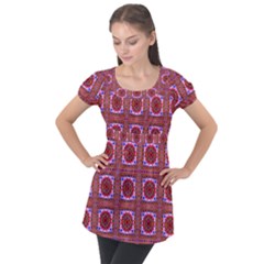 New Arrivals-a-8 Puff Sleeve Tunic Top by ArtworkByPatrick