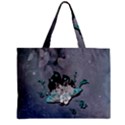 Sport, surfboard with flowers and fish Zipper Mini Tote Bag View1