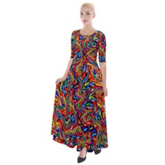 New Arrivals-a-9 Half Sleeves Maxi Dress by ArtworkByPatrick