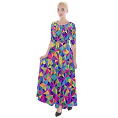 New Arrivals-a-11 Half Sleeves Maxi Dress by ArtworkByPatrick