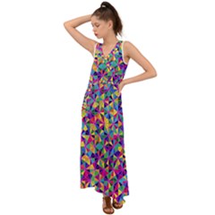 New Arrivals-a-11 V-neck Chiffon Maxi Dress