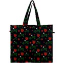 Strawberries pattern Canvas Travel Bag View1