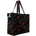 Strawberries pattern Canvas Travel Bag View3