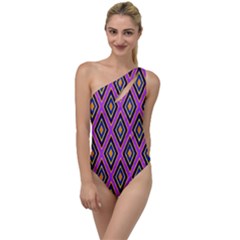 Colorful Diamonds Variation 4 To One Side Swimsuit by bloomingvinedesign