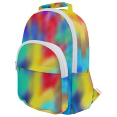 Soft Color Blend Rounded Multi Pocket Backpack by bloomingvinedesign