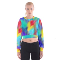 Soft Color Blend Cropped Sweatshirt by bloomingvinedesign