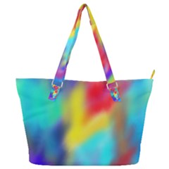 Soft Color Blend Full Print Shoulder Bag by bloomingvinedesign