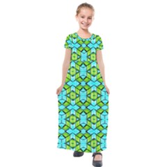 New Arrivals-a-12 Kids  Short Sleeve Maxi Dress by ArtworkByPatrick