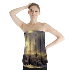 Andreas Achenbach Sea Ocean Water Strapless Top by Sudhe