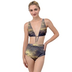 Andreas Achenbach Sea Ocean Water Tied Up Two Piece Swimsuit by Sudhe