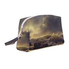 Andreas Achenbach Sea Ocean Water Wristlet Pouch Bag (medium) by Sudhe