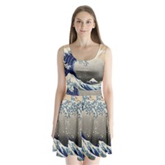 Image Woodblock Printing Woodcut Split Back Mini Dress  by Sudhe