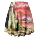 Lighthouse Ocean Sunset Seagulls High Waist Skirt View2