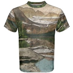 Glacier National Park Scenic View Men s Cotton Tee by Sudhe