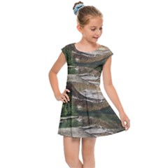 Glacier National Park Scenic View Kids  Cap Sleeve Dress by Sudhe