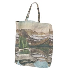 Glacier National Park Scenic View Giant Grocery Tote by Sudhe