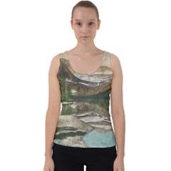 Glacier National Park Scenic View Velvet Tank Top by Sudhe