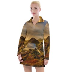 Painting Oil Painting Photo Painting Women s Long Sleeve Casual Dress by Sudhe