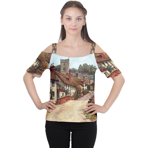 East Budleigh Devon Uk Vintage Old Cutout Shoulder Tee by Sudhe