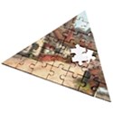 East Budleigh Devon Uk Vintage Old Wooden Puzzle Triangle View2