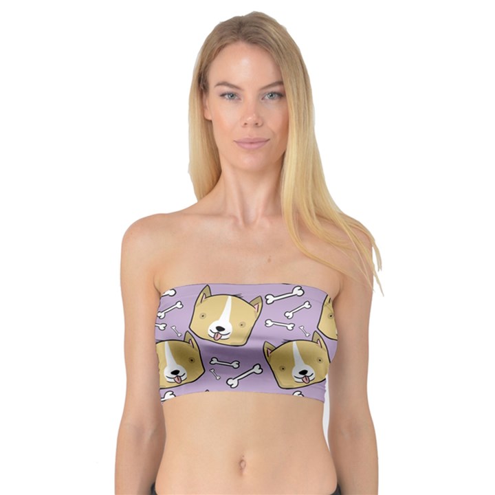 Corgi Pattern Bandeau Top