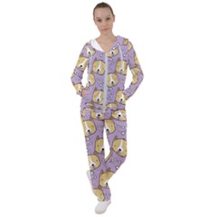 Corgi Pattern Women s Tracksuit by Sudhe