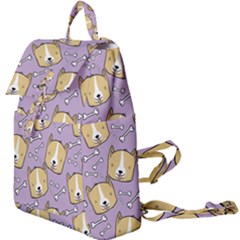 Corgi Pattern Buckle Everyday Backpack by Sudhe