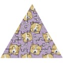 Corgi Pattern Wooden Puzzle Triangle View1