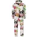 Corgis Pattern Hooded Jumpsuit (Men)  View1