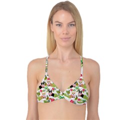 Corgis Pattern Reversible Tri Bikini Top by Sudhe