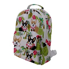 Corgis Pattern Flap Pocket Backpack (large) by Sudhe