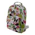 Corgis Pattern Flap Pocket Backpack (Large) View1