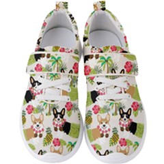 Corgis Pattern Men s Velcro Strap Shoes by Sudhe