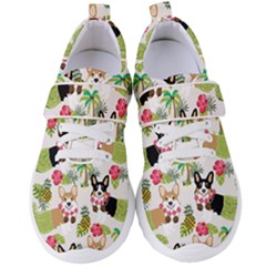 Corgis Pattern Women s Velcro Strap Shoes by Sudhe