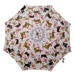 Corgis Corgi Pattern Hook Handle Umbrellas (medium) by Sudhe